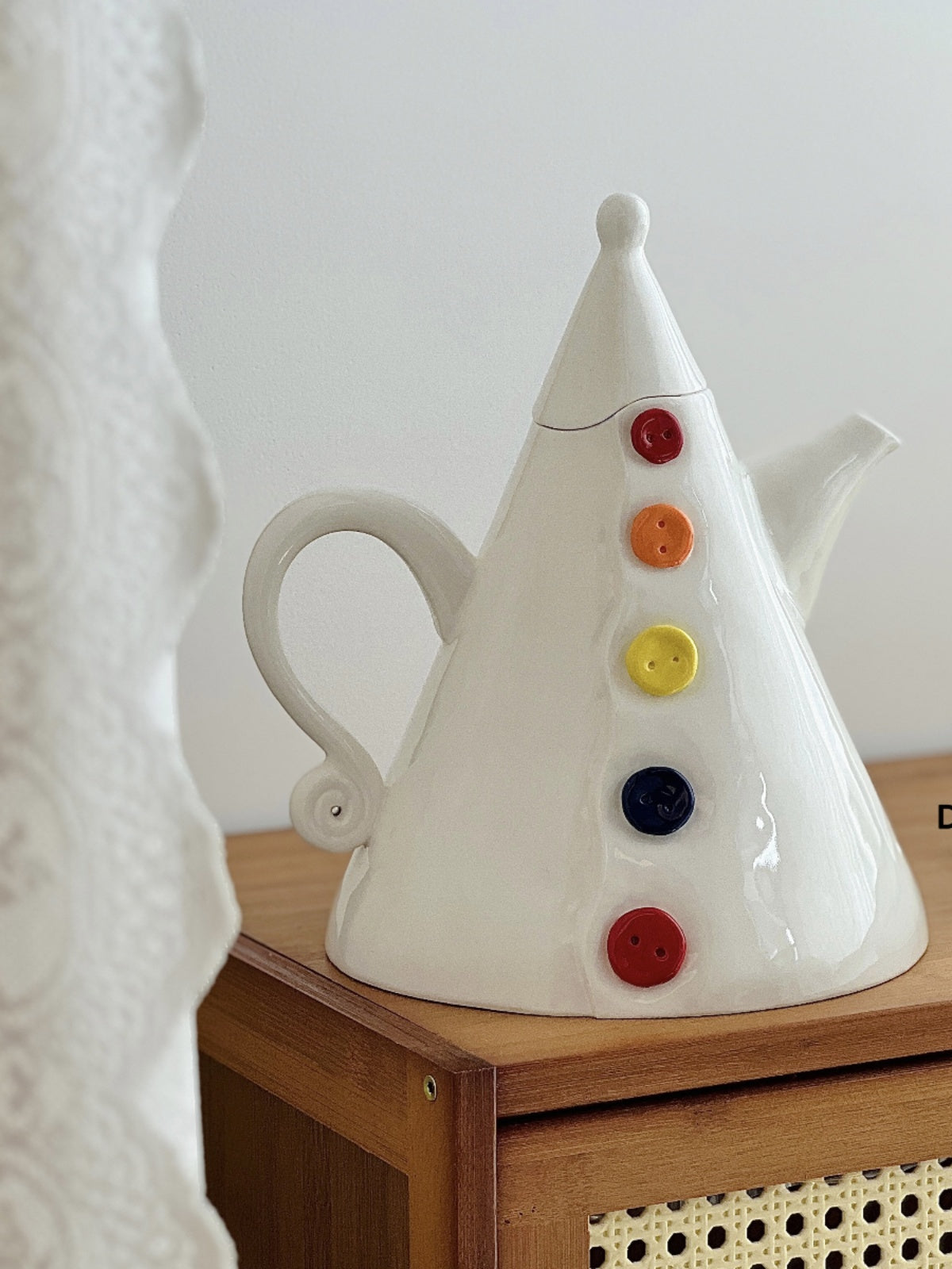 Button-shaped kettle